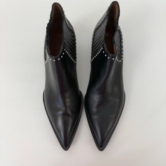 Givenchy Studded Pointed Toe Booties Short Boots Black Leather Fit like US 9.5 - Picture 2 of 14